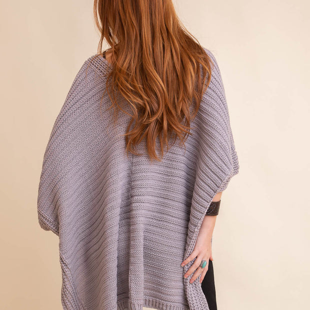 Ribbed Knit Ruana