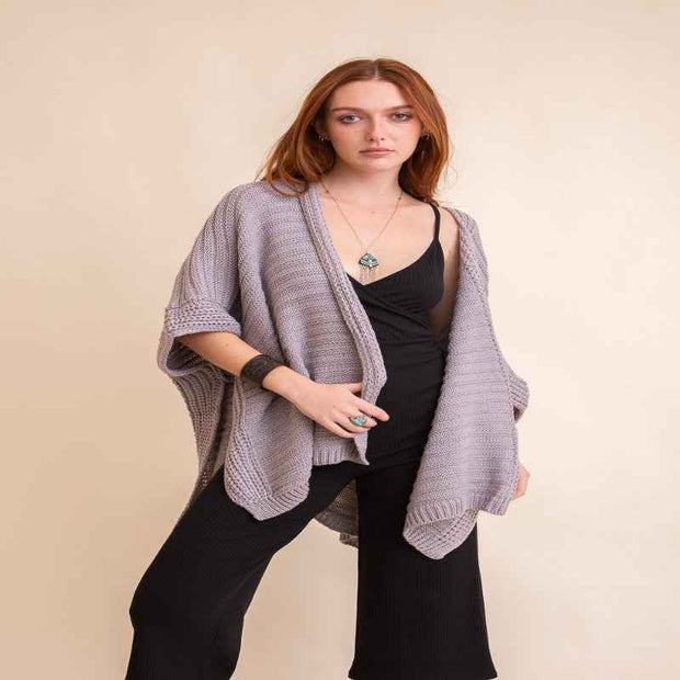 Ribbed Knit Ruana