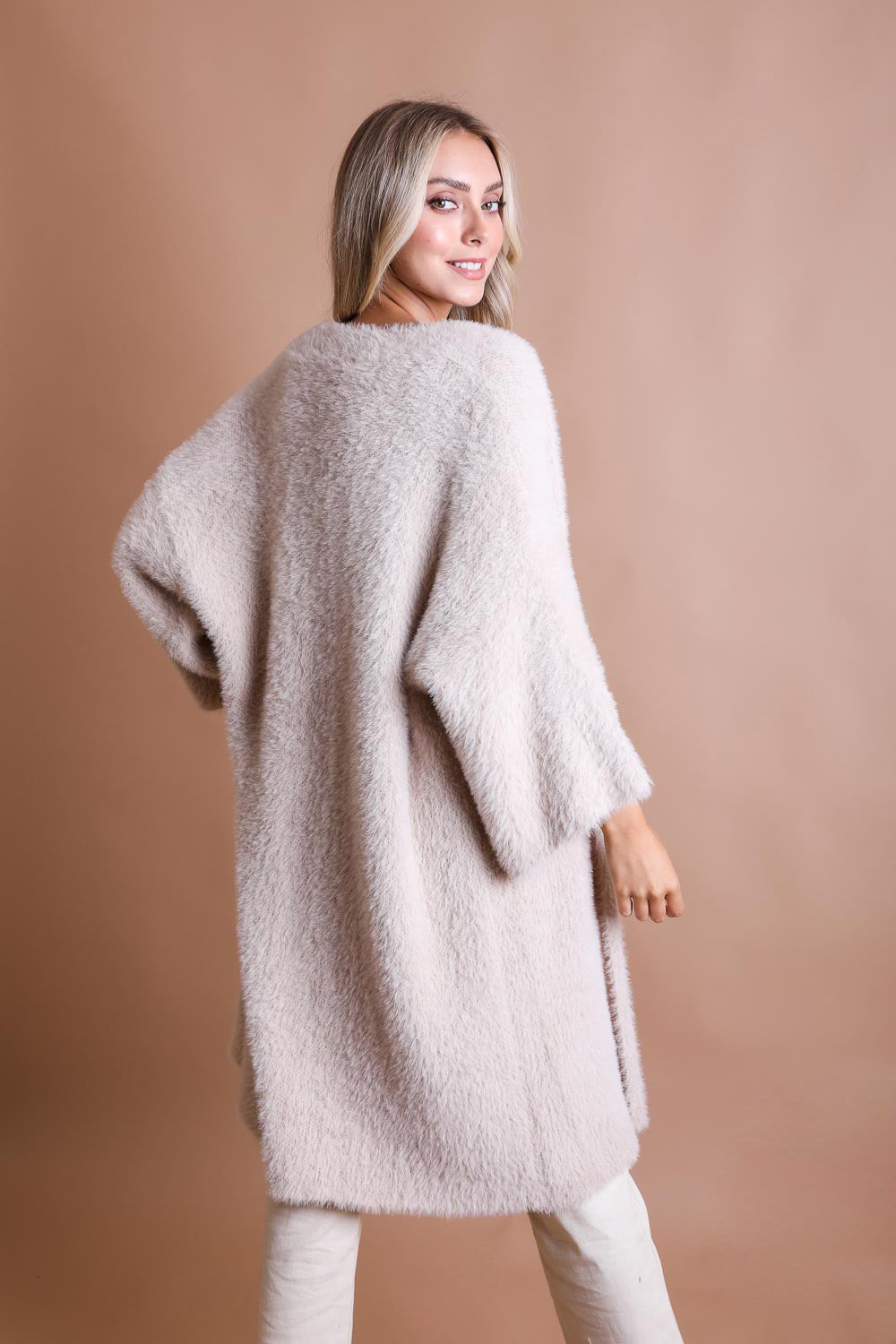 Cardigans en tricot mohair ultra doux.