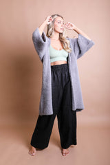 Ultra-Soft Luxe Mohair Knit Cardigan