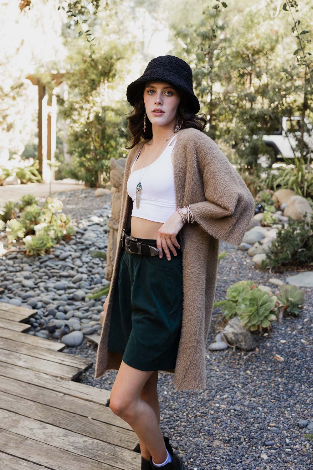 Cardigans en tricot mohair ultra doux.
