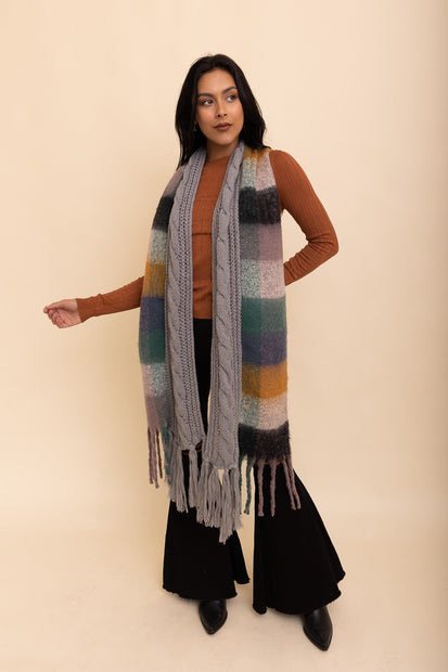 Tassel Knit Scarf