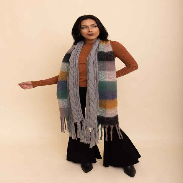 Tassel Knit Scarf