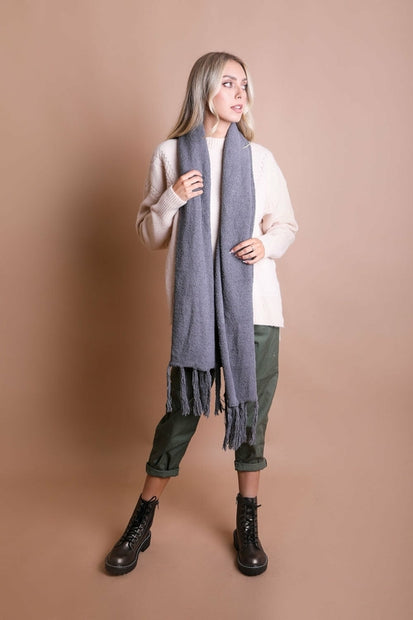 Boucle Tassel Scarf