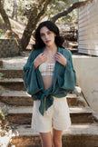 Flounce Kimono Wrap