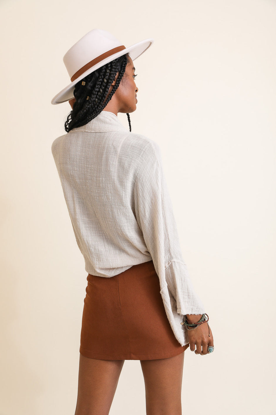 Flounce Kimono Wrap