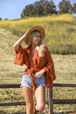 Flounce Kimono Wrap