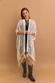 Kimonos de tapiz de malla de terciopelo.