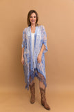 Kimonos de tapiz de malla de terciopelo.