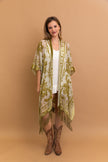 Kimonos de tapiz de malla de terciopelo.
