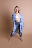 Kimonos deshilachados con efecto tie-dye.