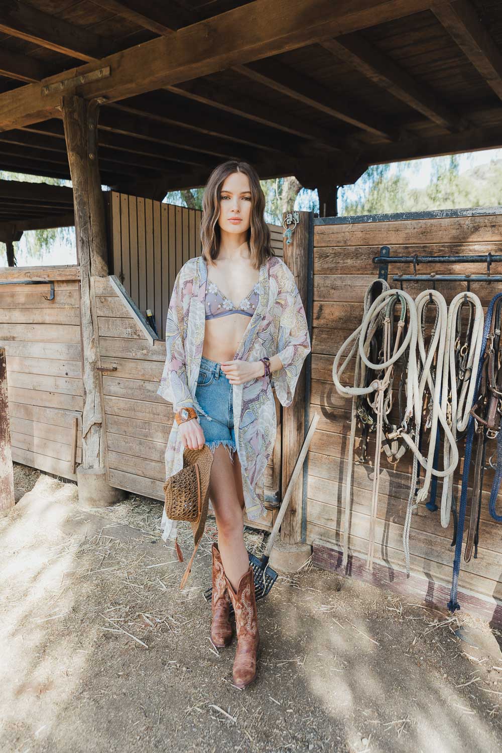 Retro Vacation Kimono