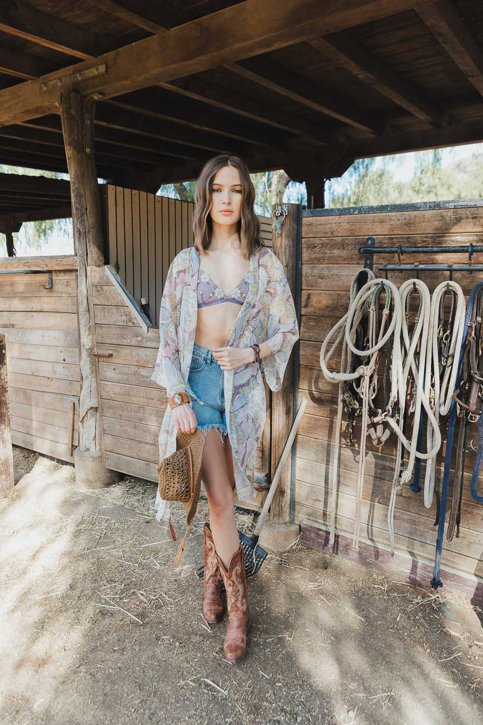 Retro Vacation Kimono