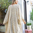 Women Sheer Knit Open Front Long Cardigan Lightweight Cover Up