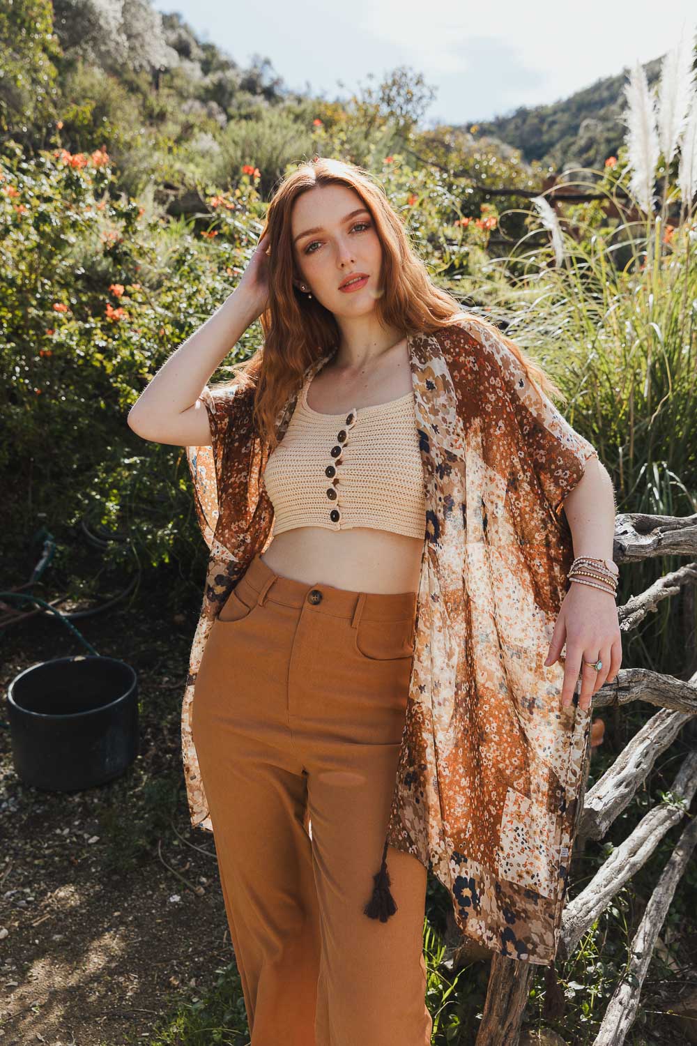 Allover Floral Kimono