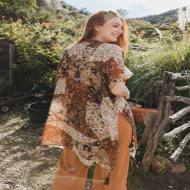 Allover Floral Kimono