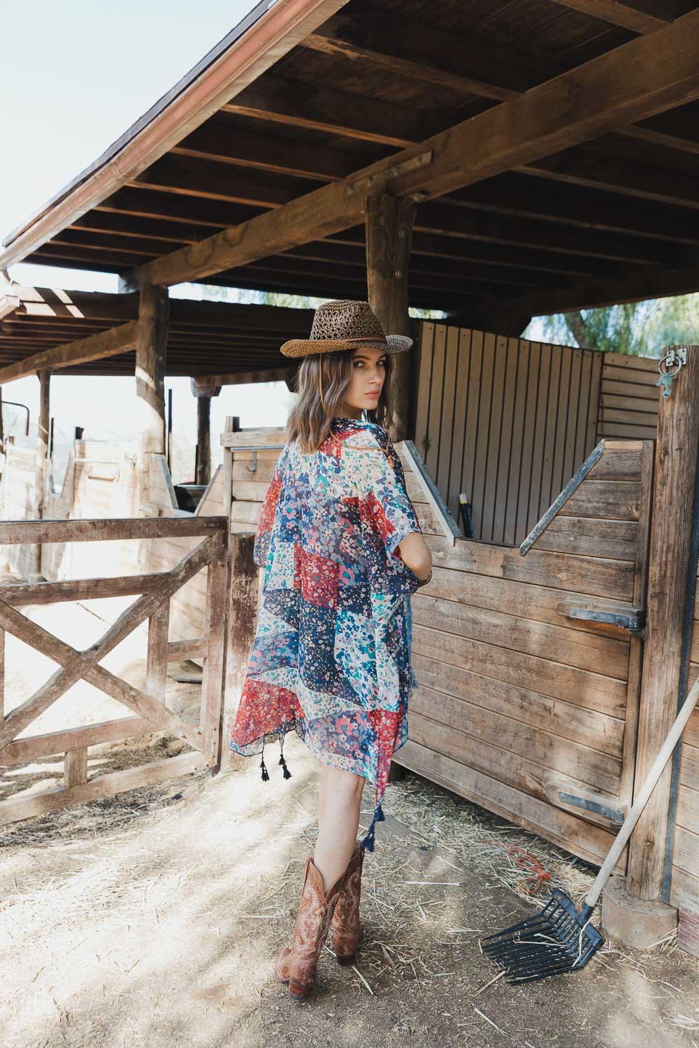 Allover Floral Kimono