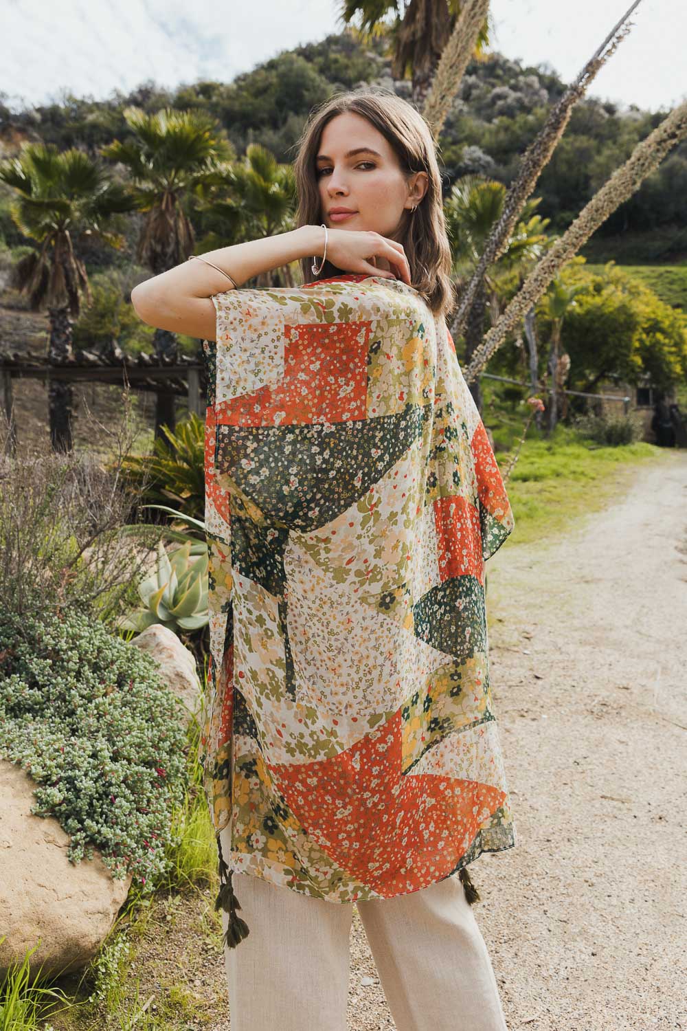Allover Floral Kimono