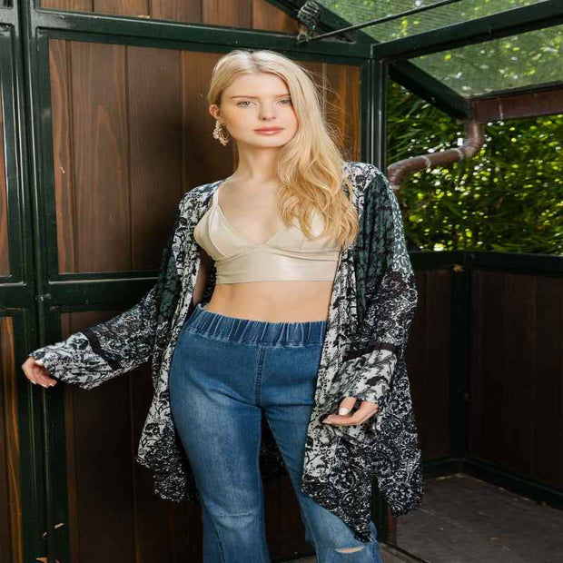 Playful Pattern Kimono