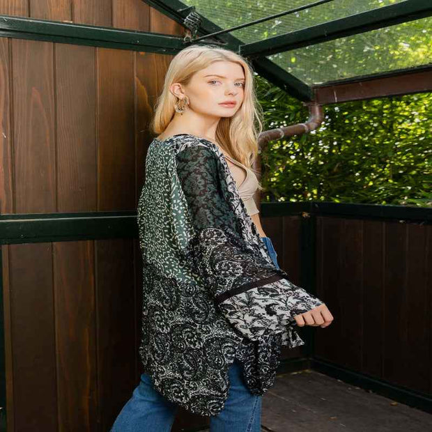 Playful Pattern Kimono