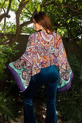 Free Spirit Boho Tie Front Wrap Kimono