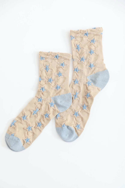 Eco-Friendly Star Design Socks.