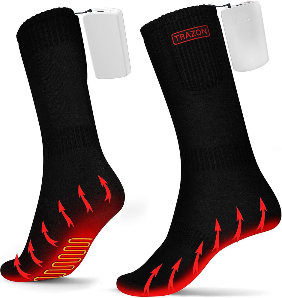 Chaussettes chauffantes rechargeables pour hommes et femmes.