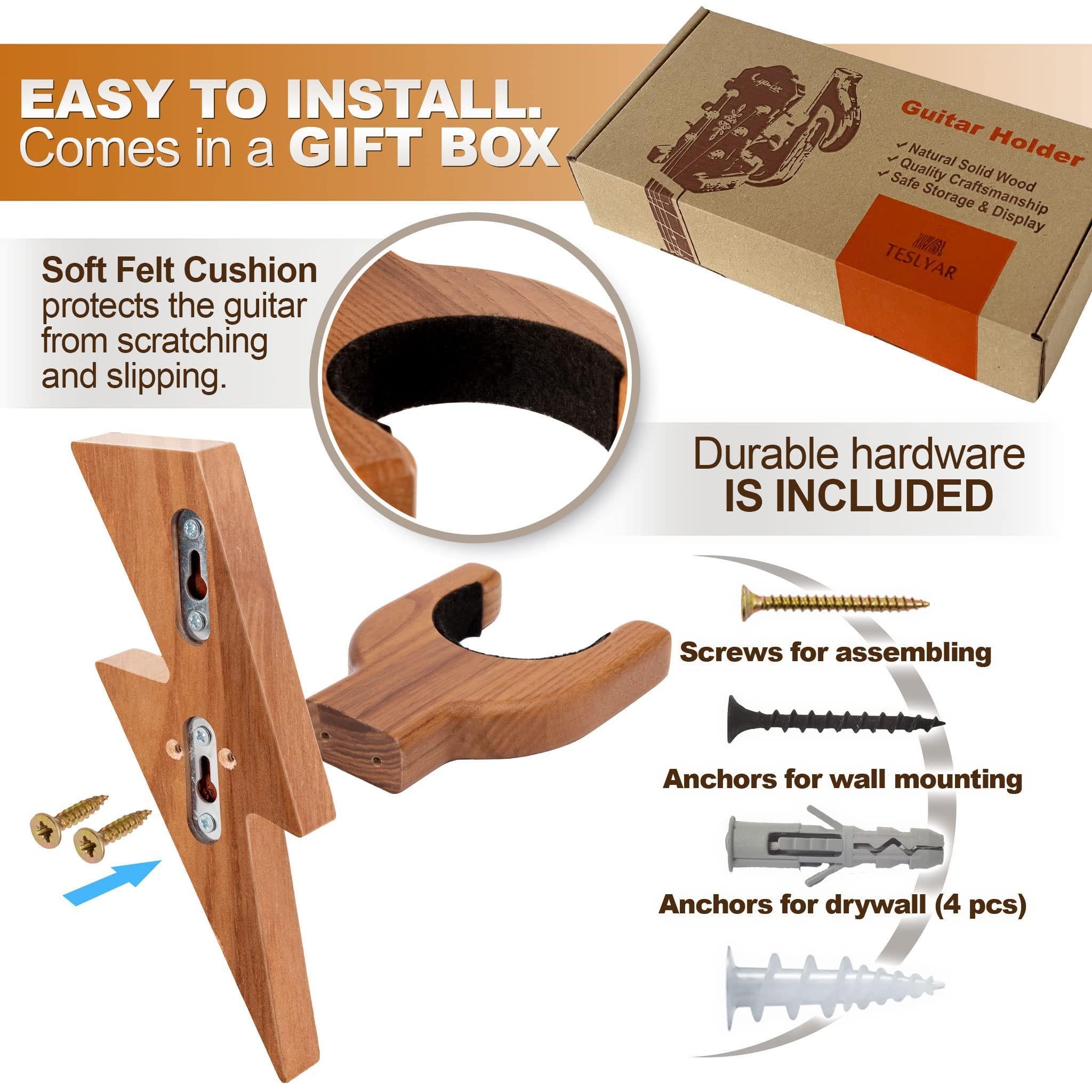 Stylish Guitar Wall Mount