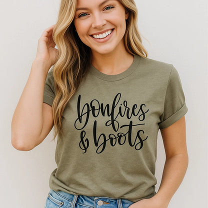 Bonfires & Boots Tee