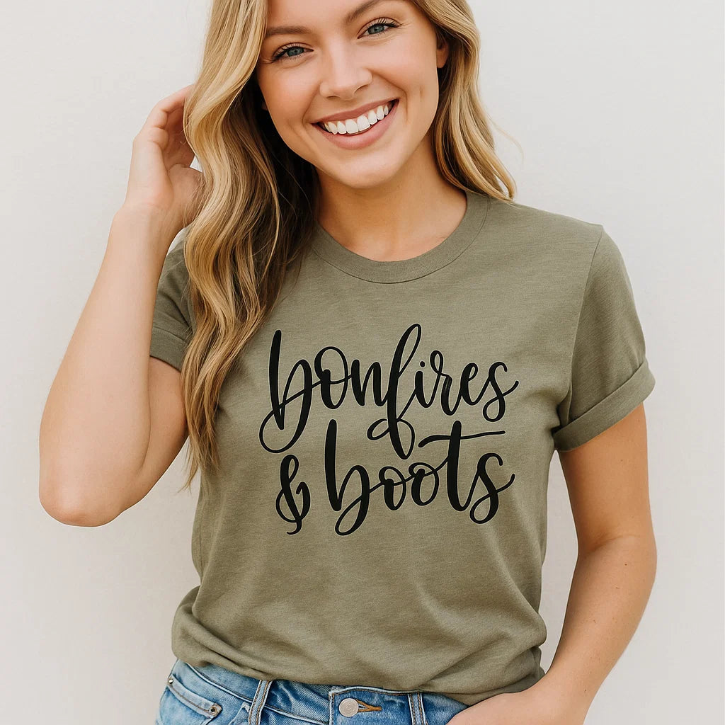 Bonfires & Boots Tee