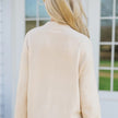 Women’s Cream Knit Sweater with Embroidered Floral Bouquet