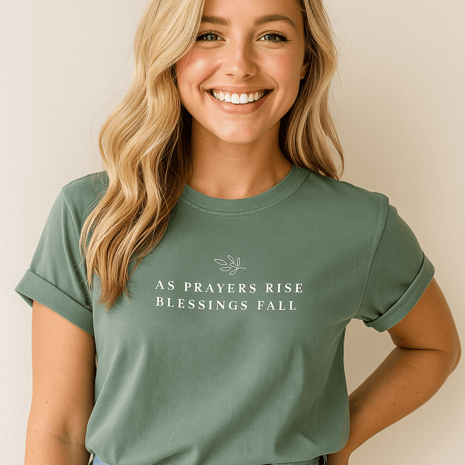 Camiseta con cita de oración