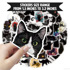 Waterproof Laptop Stickers Black and White   100pcs