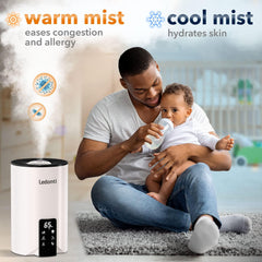 WiFi Control Humidifiers for Bedroom   Dual Mist (Cool & Warm) !