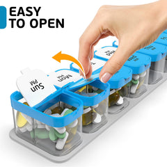 Huge Extra Large Pill Organizer XL Daily Pill Box