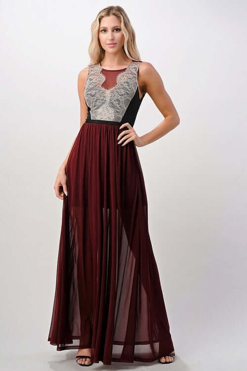 Elegant Lace Maxi