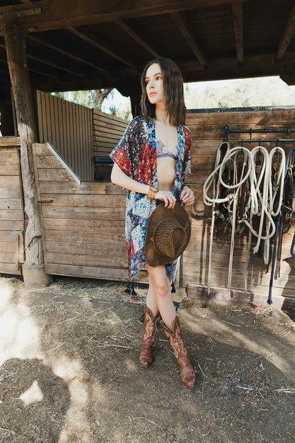 Allover Floral Kimono