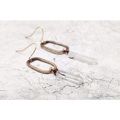 Antique Quartz Drop Earrings