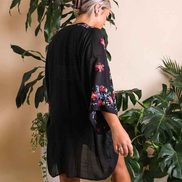 Floral Sheer Kimono