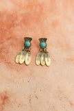 Turquoise Bronze Earrings