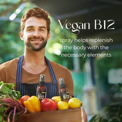 B12 Liquid Spray Vitamin B12 Drops for Energy and Nerve Function