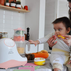 Robot culinaire pour bébé, hachoir, broyeur, moulin et cuiseur vapeur 8 en 1