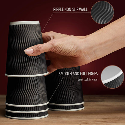 Insulated Coffee Cups 12oz 100-Pack