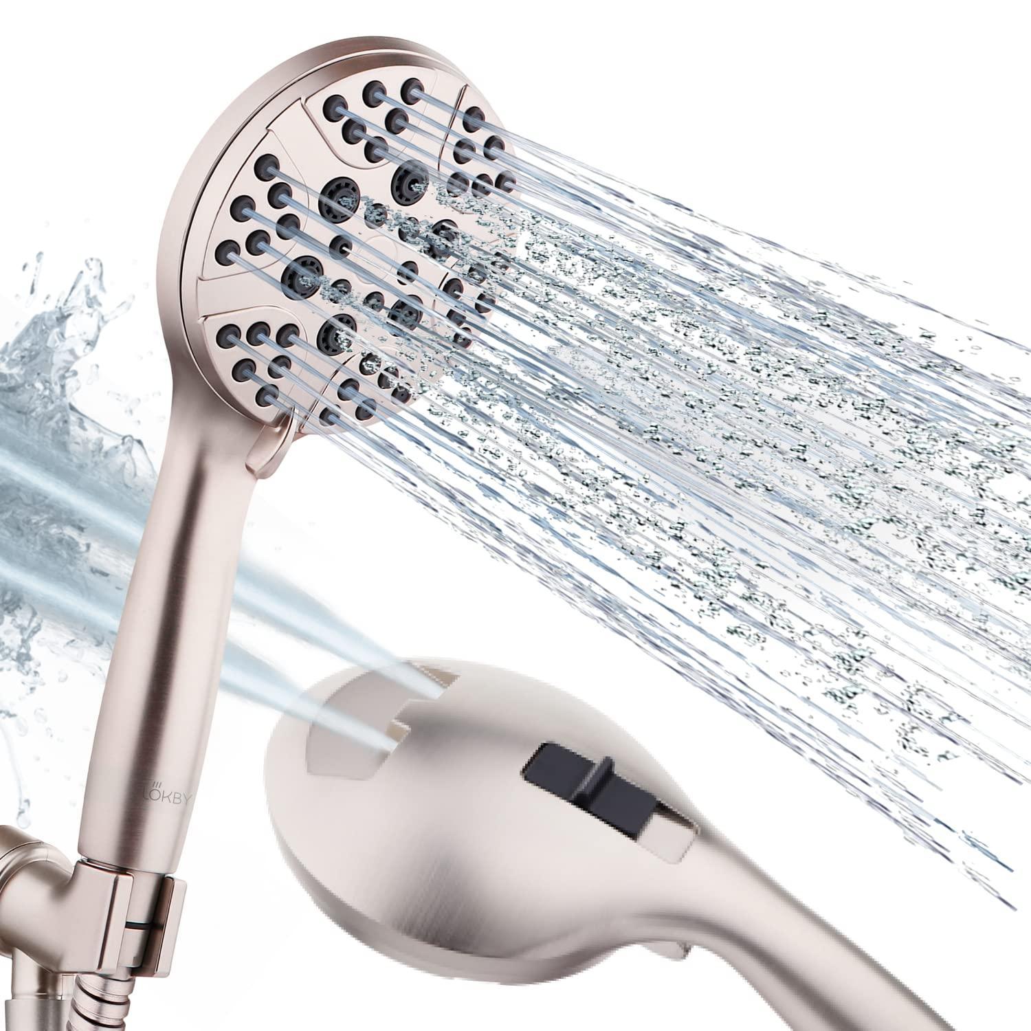Pommeau de douche haute pression avec 8 réglages de jet à main