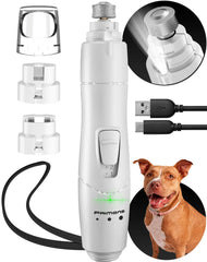 Broyeur à ongles pour chien avec lumière LED rechargeable