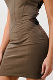 Mesh Insert Bodycon Dress