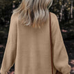 Button-Front Knit Cardigan Sweater for Women