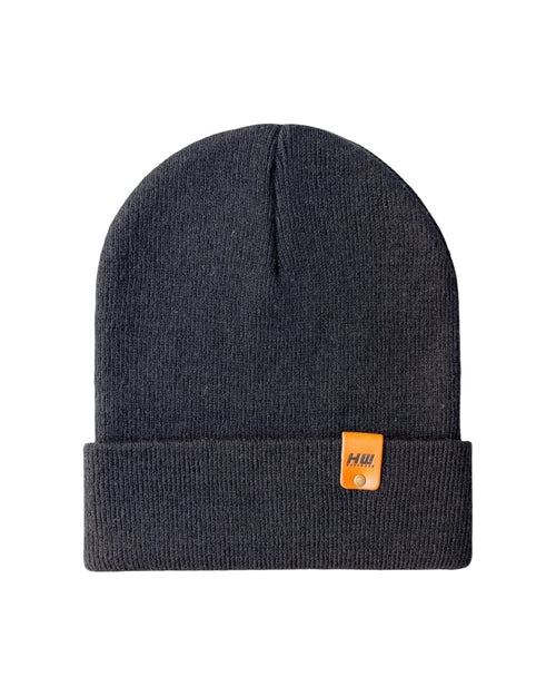 Charcoal Black Beanie