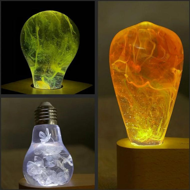 Artistic LED Resin Light Bulb Decorative Lamp