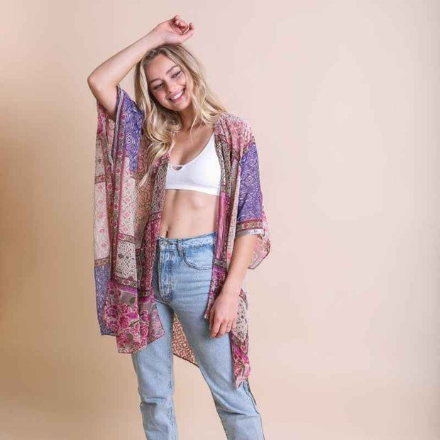 Boho Velvet Kimono